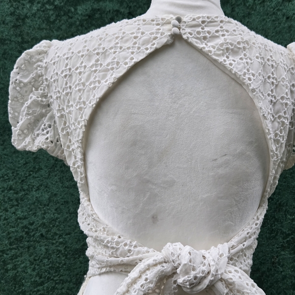 Bardot White Mini Dress with Ruffle Hem - Picture 6 of 14